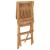 Set de mobilier de exterior pliabil, 5 piese, lemn masiv de tec GartenMobel Dekor