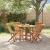 Set mobilier de exterior pliabil, 5 piese, lemn masiv de tec GartenMobel Dekor