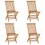 Set mobilier de exterior pliabil, 5 piese, lemn masiv de tec GartenMobel Dekor