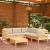 Set mobilier grădină cu perne crem, 6 piese, lemn masiv de pin GartenMobel Dekor
