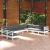 Set mobilier grădină cu perne, 10 piese, alb, lemn masiv pin GartenMobel Dekor