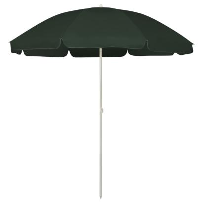 Umbrelă de soare de plajă, verde, 240 cm GartenMobel Dekor