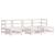 Set mobilier de grădină, 7 piese, alb, lemn masiv de pin GartenMobel Dekor