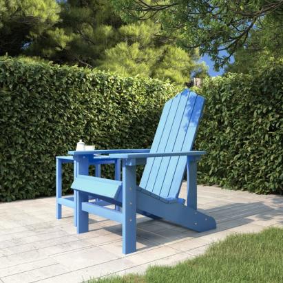 Scaun de grădină Adirondack, albastru aqua, HDPE GartenMobel Dekor