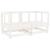 Set mobilier de grădină, 6 piese, alb, lemn masiv pin GartenMobel Dekor