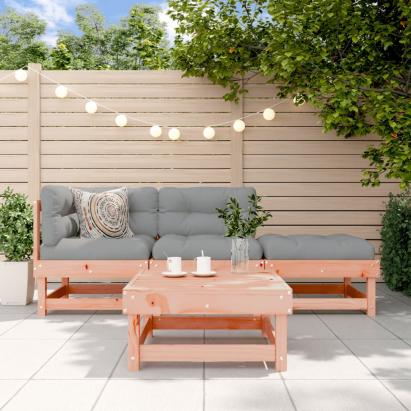 Set mobilier relaxare grădină, 4 piese, lemn masiv Douglas GartenMobel Dekor