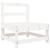 Set mobilier relaxare de grădină, 4 piese, alb, lemn masiv pin GartenMobel Dekor
