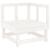 Set mobilier relaxare de grădină 5 piese alb lemn masiv de pin GartenMobel Dekor