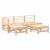 Set mobilier relaxare de grădină 5 piese lemn masiv de pin GartenMobel Dekor