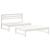 Set mobilier relaxare grădină, 2 piese, alb, lemn masiv de pin GartenMobel Dekor