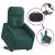 Fotoliu electric masaj rabatabil / ridicare verde închis textil GartenMobel Dekor