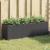 Jardiniere grădină 3 ghivece 2 buc. negru 105x30x32cm poliratan GartenMobel Dekor