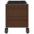 Jardiniere grădină cu roți 2 buc. maro 107x32x38 cm poliratan GartenMobel Dekor