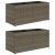 Jardiniere grădină 2 ghivece 2 buc. gri 72x30x32 cm poliratan GartenMobel Dekor