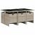 Set mobilier de grădină cu perne, 7 piese gri deschis poliratan GartenMobel Dekor
