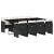 Set mobilier de grădină cu perne, 9 piese, negru, poliratan GartenMobel Dekor