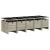 Set mobilier de grădină cu perne 11 piese gri deschis poliratan GartenMobel Dekor