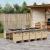 Set mobilier grădină cu perne, 11 piese bej combinat poliratan GartenMobel Dekor