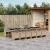 Set mobilier grădină cu perne, 13 piese, bej combinat poliratan GartenMobel Dekor