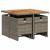 Set mobilier grădină cu perne, 9 piese, gri, poliratan GartenMobel Dekor