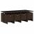 Set mobilier de grădină, 13 piese, maro, cu perne, poliratan GartenMobel Dekor
