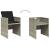 Set mobilier de grădină cu perne 13 piese gri deschis poliratan GartenMobel Dekor