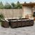 Set mobilier de grădină cu perne, 15 piese, maro, poliratan GartenMobel Dekor