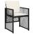 Set mobilier de grădină cu perne, 5 piese, negru, poliratan GartenMobel Dekor