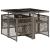 Set mobilier de grădină cu perne, 5 piese, gri, poliratan GartenMobel Dekor