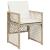 Set mobilier de grădină cu perne, 5 piese, bej, poliratan GartenMobel Dekor