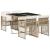 Set mobilier de grădină cu perne, 5 piese, bej, poliratan GartenMobel Dekor