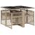 Set mobilier de grădină cu perne, 5 piese, bej, poliratan GartenMobel Dekor