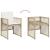 Set mobilier de grădină cu perne, 5 piese, bej, poliratan GartenMobel Dekor