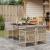 Set mobilier de grădină cu perne, 5 piese, bej, poliratan GartenMobel Dekor