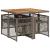 Set mobilier de grădină cu perne, 5 piese, gri, poliratan GartenMobel Dekor