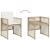 Set mobilier de grădină cu perne, 5 piese, bej, poliratan GartenMobel Dekor