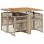 Set mobilier de grădină cu perne, 5 piese, bej, poliratan GartenMobel Dekor