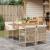 Set mobilier de grădină cu perne, 5 piese, bej, poliratan GartenMobel Dekor