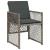 Set mobilier de grădină cu perne, 13 piese, gri, poliratan GartenMobel Dekor