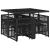 Set mobilier de grădină cu perne, 9 piese, negru, poliratan GartenMobel Dekor