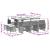 Set mobilier de exterior cu perne, 11 piese, negru, poliratan GartenMobel Dekor