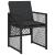 Set mobilier de exterior cu perne, 11 piese, negru, poliratan GartenMobel Dekor