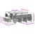 Set mobilier de exterior cu perne, 11 piese, negru, poliratan GartenMobel Dekor