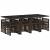 Set mobilier de grădină, 13 piese, maro, cu perne, poliratan GartenMobel Dekor