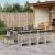 Set mobilier de grădină cu perne 13 piese gri deschis poliratan GartenMobel Dekor