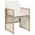 Set mobilier de grădină cu perne, 15 piese, bej, poliratan GartenMobel Dekor
