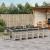 Set mobilier de grădină cu perne 17 piese gri deschis poliratan GartenMobel Dekor