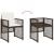 Set mobilier de grădină cu perne, 9 piese, maro, poliratan GartenMobel Dekor