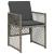 Set mobilier de grădină cu perne, 15 piese, gri, poliratan GartenMobel Dekor