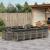 Set mobilier de grădină cu perne, 15 piese, gri, poliratan GartenMobel Dekor